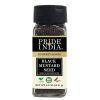 Pride of India | Black Mustard Seed 2.9 oz (82 gm) Small Dual Sifter Bottle | Gourmet & Vegan Indian Spice | Pungent/Spicy Flavor | Dry Seasoning | Gl