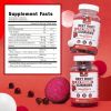 Extreme Beetroot Formula COQ10 100mg with Grape Seed Extract for Circulation Energy Flow 1500mg Beet Root Gummies Extract Gluten Free 60 Chews
