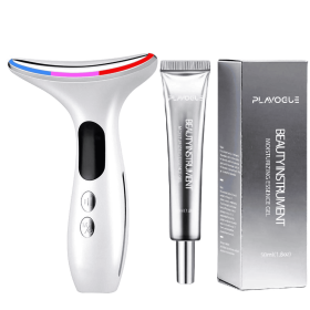 Customized Liquid Crystal Neck Device - White And Gel (Color: White)